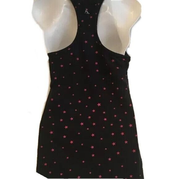 Nancy Rose Performance Tank Top Stretch Racer Back Blue and Red Stars Size 6 - Picture 3 of 5
